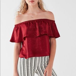 Urban outfitters off the shoulder top